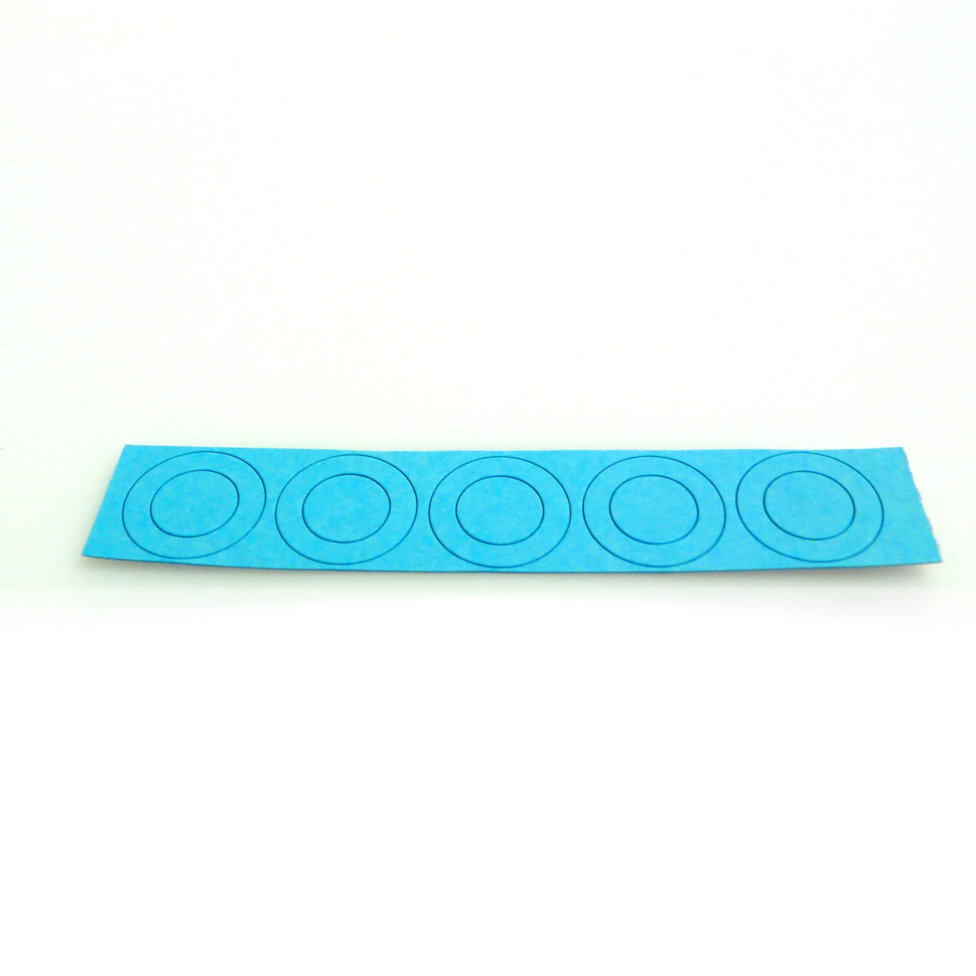18650 Flat Top Battery Terminal Insulators - 5pcs - Matte Blue