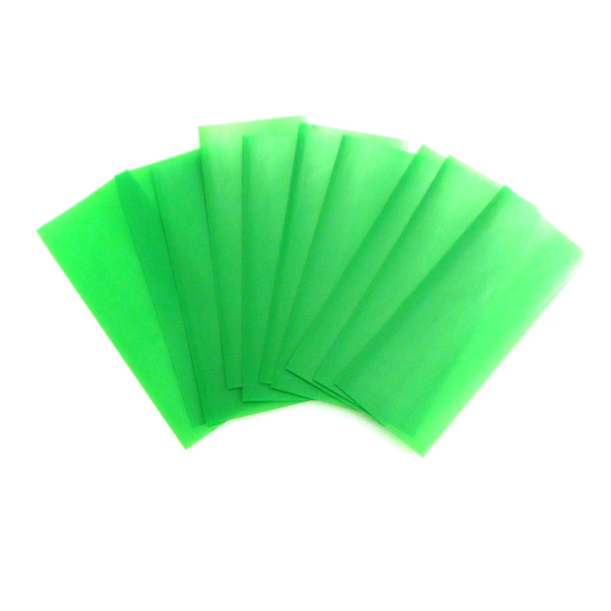 18650 PVC Heat Shrink Wraps - 10 pack - Transparent Green