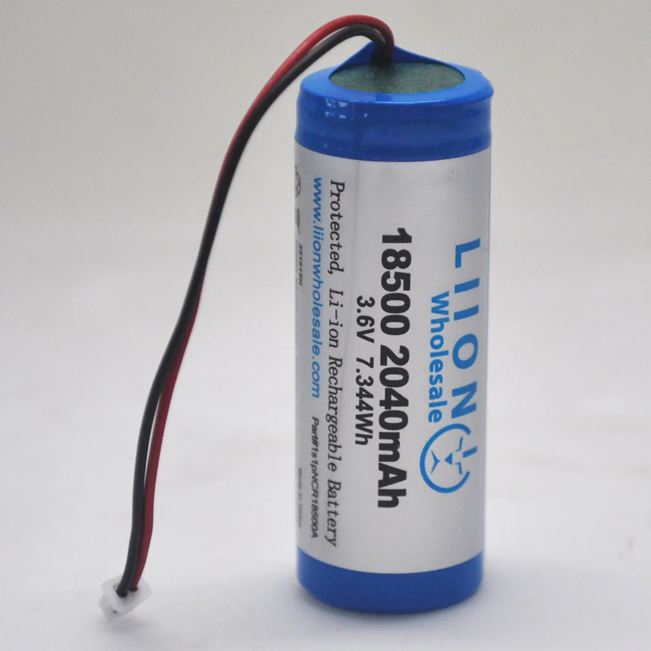1S1PNCR18500A 3.6V 2040mAh 18500 size battery pack with wire leads (replaces UR18500 Battery Pack)