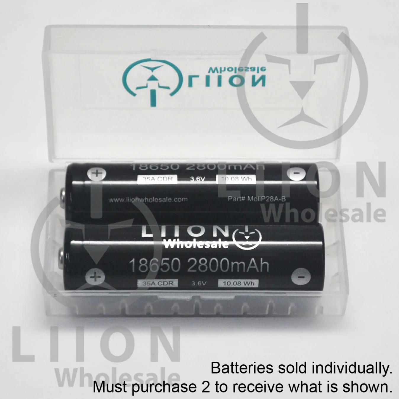 Liion Wholesale BUTTON Top Molicel INR-18650-P28A 35A 2800mAh 18650 Battery - Image 5
