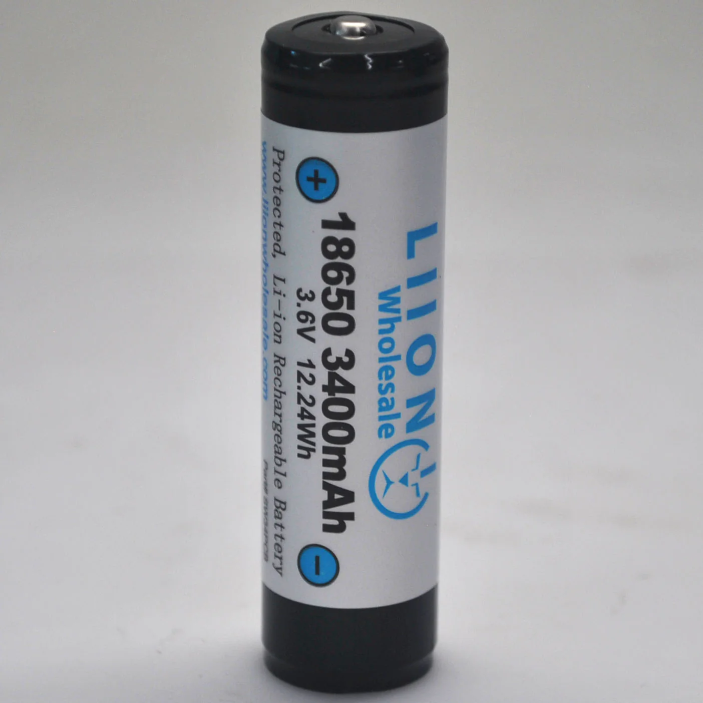 Protected 3400mAh 10A 18650 Button Top Battery - Wholesale Discount