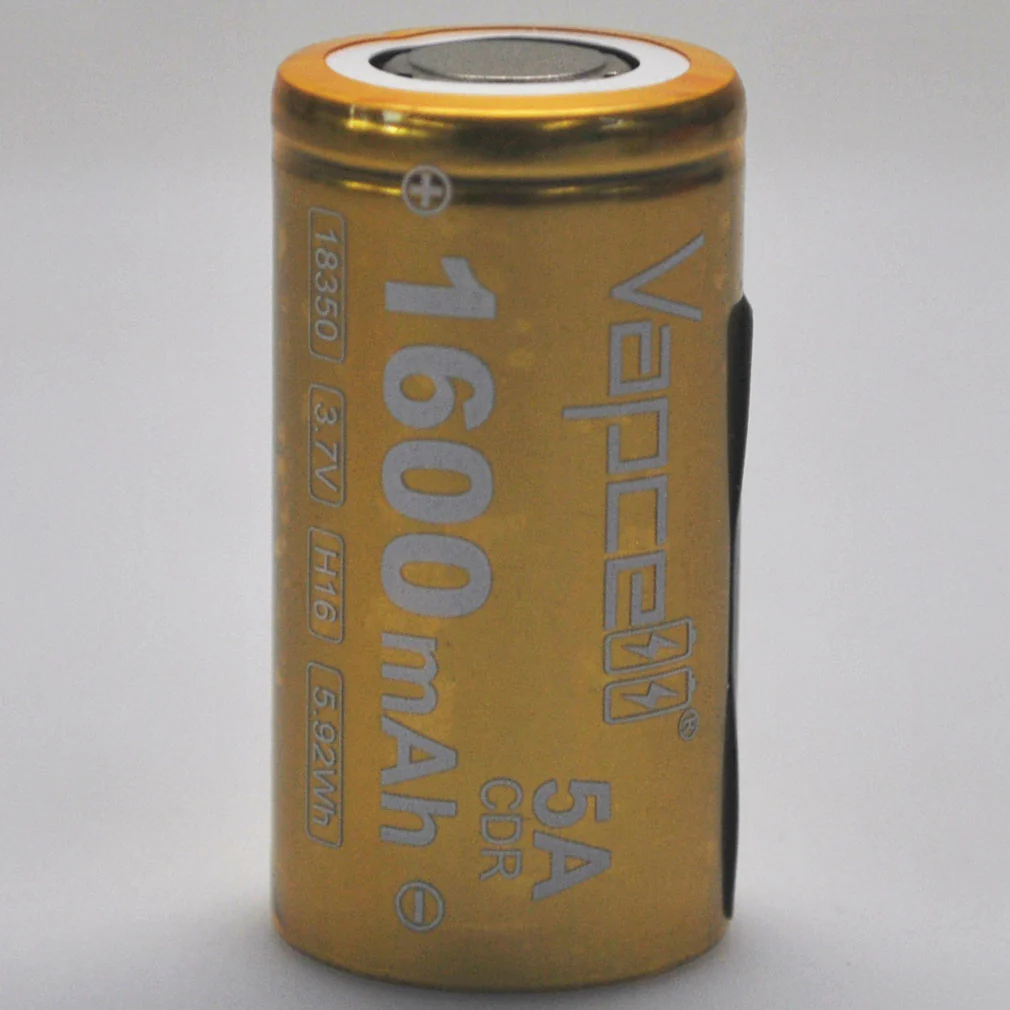 Vapcell H16 18350 5A Flat Top 1600mAh Battery - Genuine