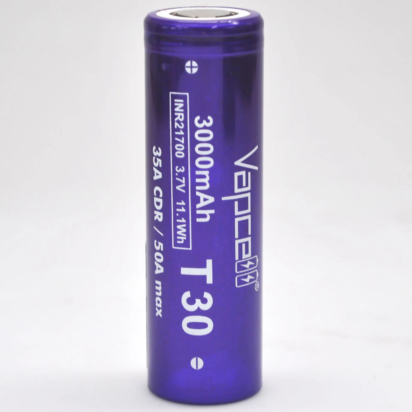 Vapcell T30 21700 35A Flat Top 3000mAh Battery - Genuine